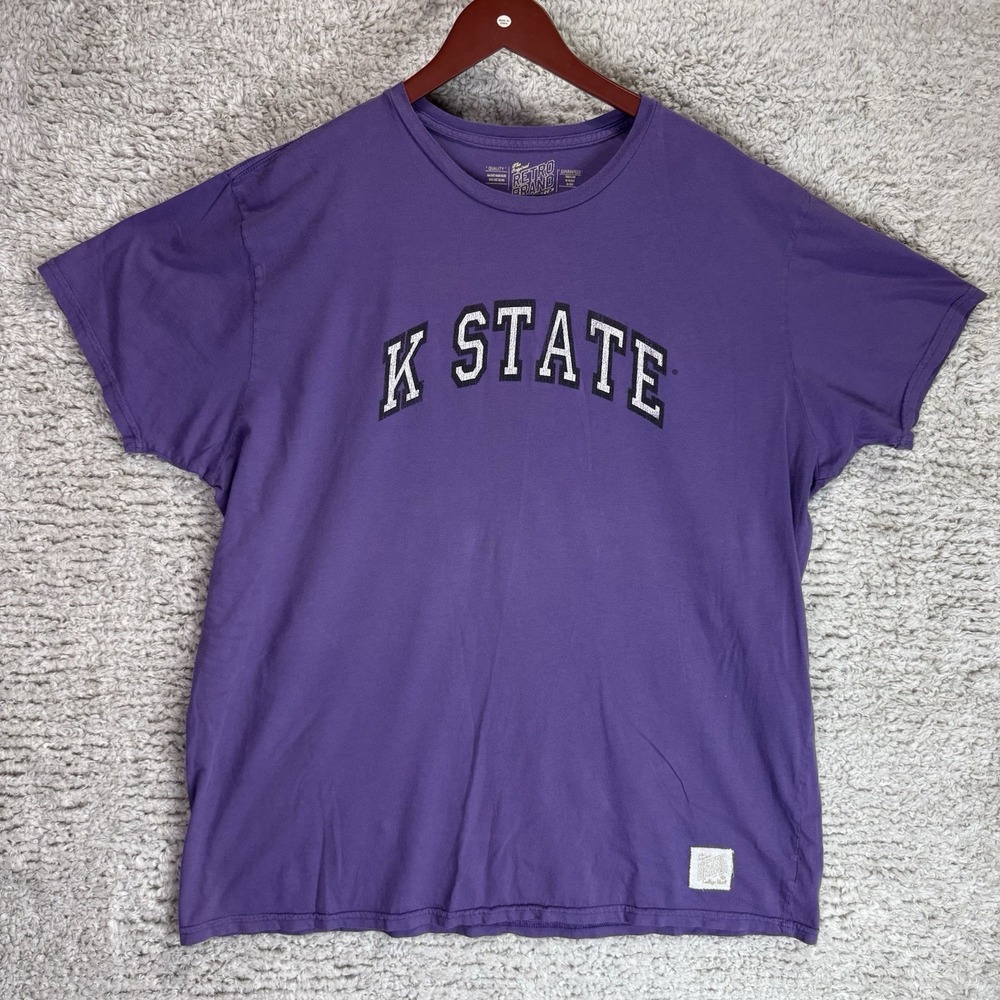K-State Retro Brand Tshirt Men's 2XL‎ Purple